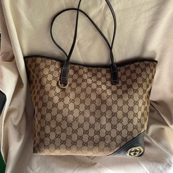 𝅺Authentic Large Gucci Canvas tote - Picture 14 of 16